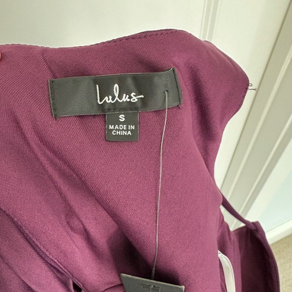 NWT Lulus Moments Of Bliss Purple Backless Mermaid Maxi S - Picture 7 of 7